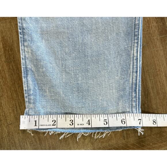 NWT Gap Denim Distressed Pull On Carpenter Jeans Pants Raw Hem Size Small Petite - Picture 9 of 13